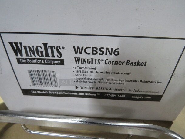 NEW Wingits Stainless Steel Corner Soap Basket. 2XBID - Image 3 of 3