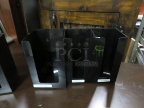 13X5X8 Wall Mount Or Table Top 3 Compartment Organizer. 