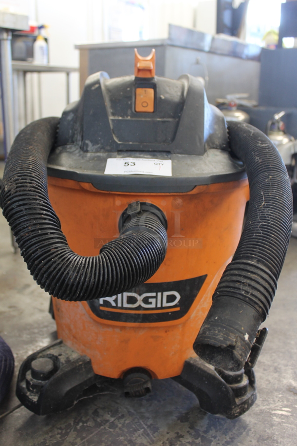 Rigid HD12000 Wet Dry Vac Vacuum Cleaner. 120 Volts, 1 Phase. Tested and Working! - Image 2 of 4