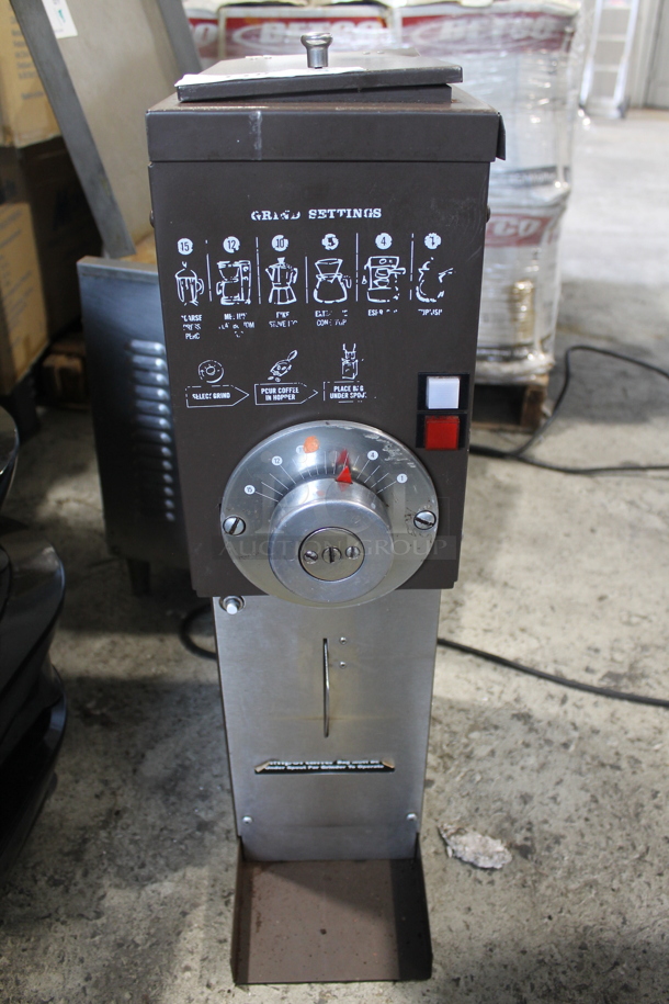 Grindmaster Metal Commercial Countertop Coffee Bean Grinder. 120 Volts, 1 Phase. Tested and Working! - Image 1 of 9