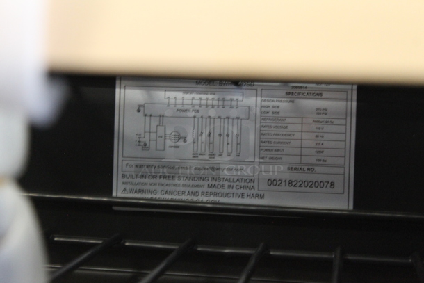 BRAND NEW SCRATCH AND DENT! Whynter BWR-1002SD 100 Bottle Built-in Stainless Steel Compressor Wine Refrigerator Merchandiser with Display Rack and LED display. 115 Volts, 1 Phase. Tested and Working! - Image 4 of 5
