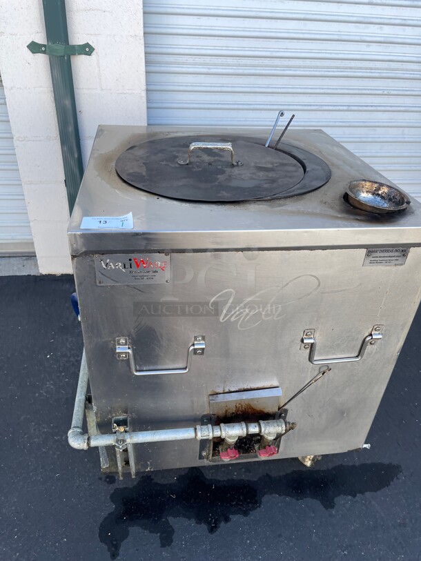 Clean! Tandoor Oven, Commercial NSF Gas Tandoori Oven for Restaurants - 32 inch Natural Gas On Casters Tested and Working! - Image 9 of 9