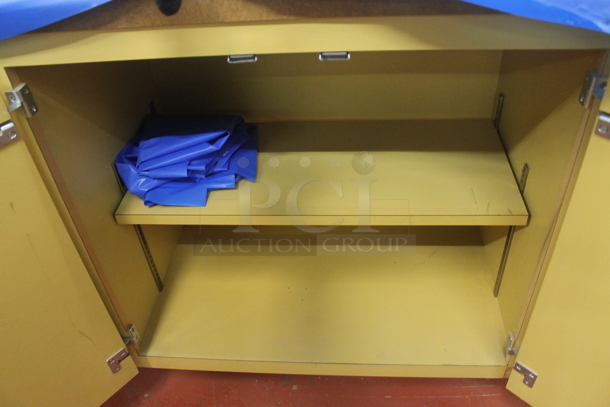 Yellow 3 Door Counter w/ Contents. - Image 5 of 5