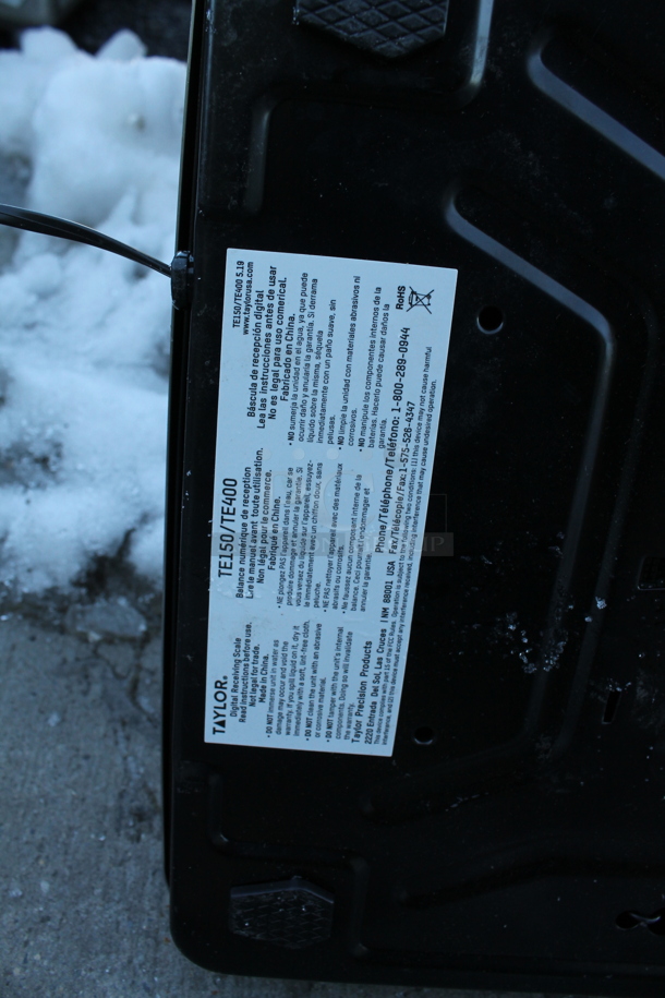 Taylor TE150 Stainless Steel Commercial 150 Pound Food Portioning Scale w/ Control Head. - Image 5 of 5