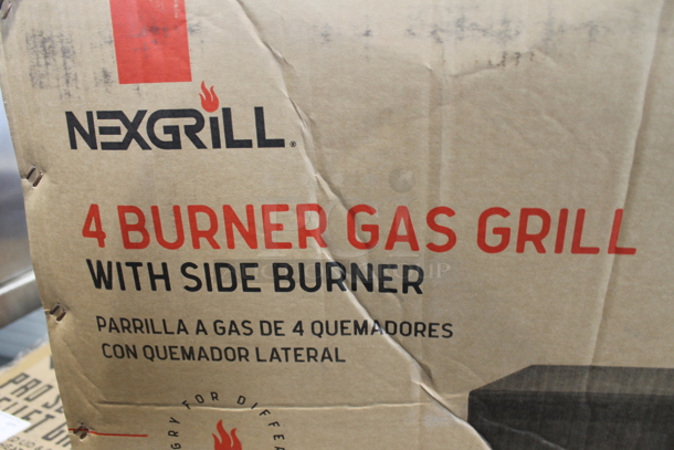 BRAND NEW SCRATCH AND DENT! Nexgrill 720-0925P Metal 4 Burner Gas Grill w/ Side Burner. Stock Picture Used as Gallery - Image 4 of 8