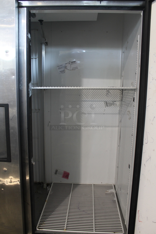 2013 True T-49F ENERGY STAR Stainless Steel Commercial 2 Door Reach In Freezer w/ Poly Coated Racks on Commercial Casters. 115 Volts, 1 Phase. Tested and Working! - Image 6 of 8