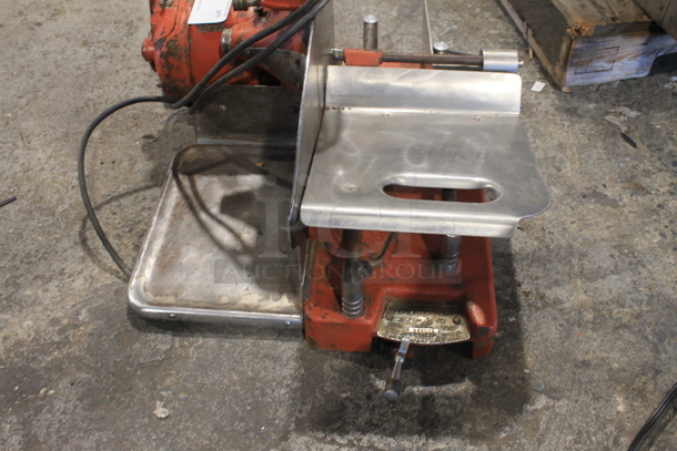 American 52 Metal Commercial Countertop Meat Slicer w/ Blade Sharpener. Tested and Working! - Image 3 of 5
