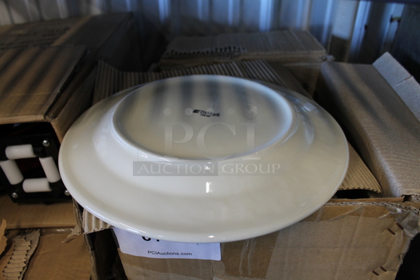 Box of 12 BRAND NEW! TriMark 12" White Ceramic Plates. - Image 6 of 6