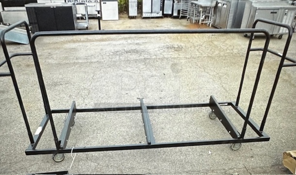One Sico Black Metal Table Cart On Casters. 102X34X49 - Image 1 of 1