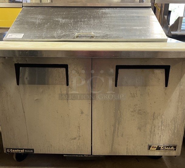 True  2 Dr. Refrigerated Prep Table, 115V, Tested & Working!