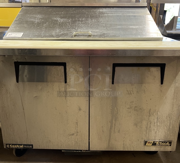 True  2 Dr. Refrigerated Prep Table, 115V, Tested & Working! - Image 1 of 5