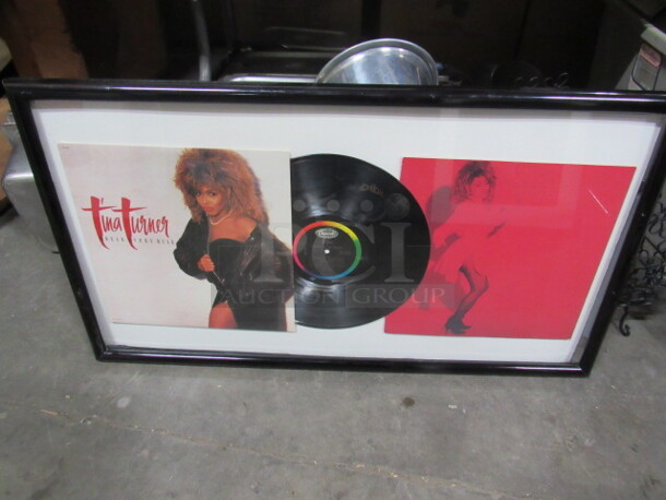 One 34X19 Framed Tina Turner  Vinyl Album BREAK EVERY RULE!