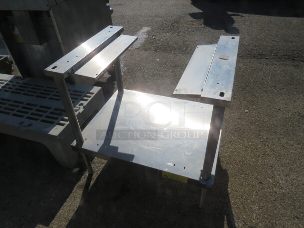 One Stainless Steel Table Base. NO TOP. 30X23.5X29