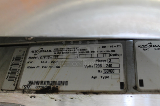 2021 Alto Shaam CTP10-10E Stainless Steel Commercial Electric Powered Combi Convection Oven on Stand. 208-240 Volts, 3 Phase. - Image 5 of 6