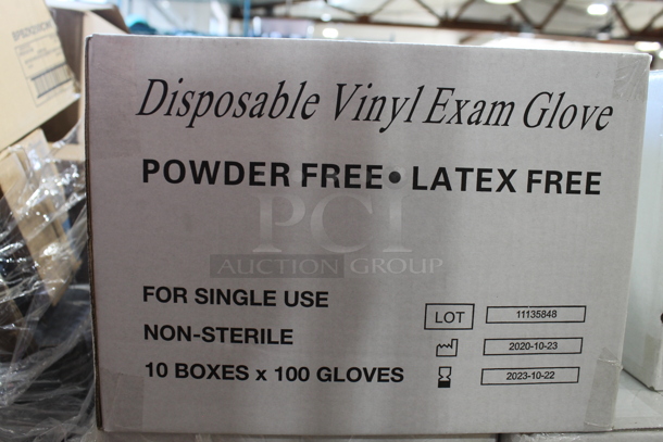 PALLET LOT of 56 Boxes of 10 BRAND NEW! Disposable Vinyl Exam Gloves. Small. 56 Times Your Bid! - Image 4 of 5