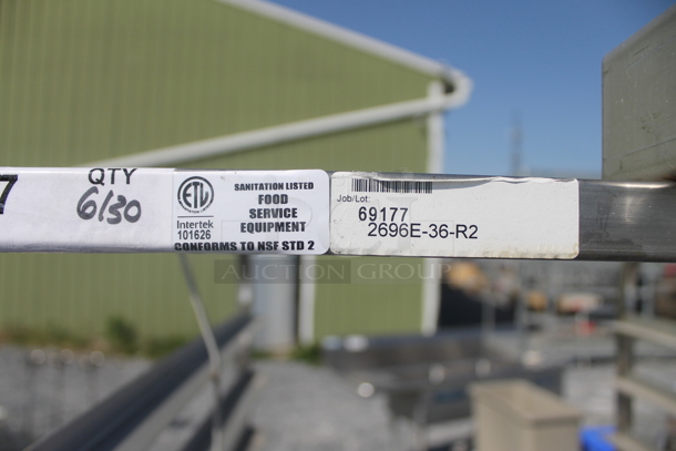 BRAND NEW! Metal Commercial Pan Transport Rack w/ Top Guide Rail for Rack Oven on Commercial Casters.  - Image 4 of 5