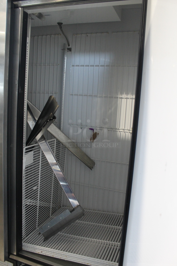 2014 True T-49F ENERGY STAR Stainless Steel Commercial Two Door Reach In Freezer w/ Poly Coated Racks on Commercial Casters. 115 Volts, 1 Phase. Tested and Working! - Image 7 of 9
