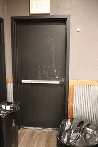 Black Steel Door 35.75"x 85" Exterior
BUYER REMOVAL. ***SECOND PHASE REMOVAL*** 