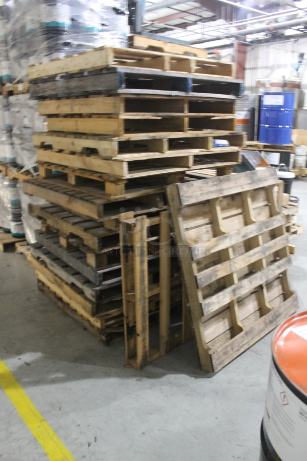 ALL ONE MONEY! Lot of 26 Wooden Pallets. BUYER MUST REMOVE. - Image 3 of 3