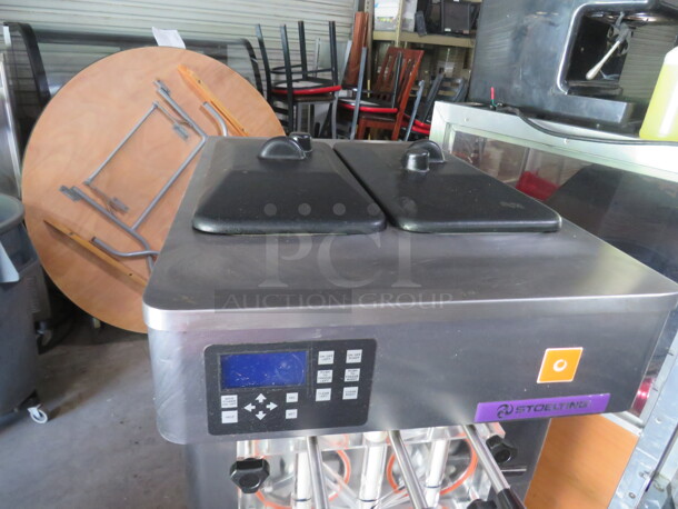 One Stoelting 2 Flavor Twist Soft Serve Machine On Casters. Unable To Test. 208-240 Volt. 1 Phase. Model# F231-1812-OL2. - Image 2 of 5