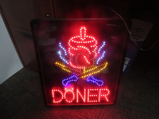 One WORKING 17.5X21 Lighted Sign. - Image 1 of 1