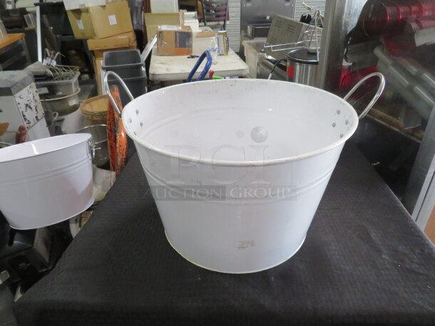 One 12 Inch Round Bucket With handles. - Image 1 of 1