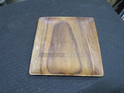 9.5X9.5 Square Wooden Plates. 10XBID
