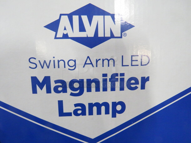 One NEW Swing Arm LED Magnifier Lamp By Alvin. - Image 3 of 3