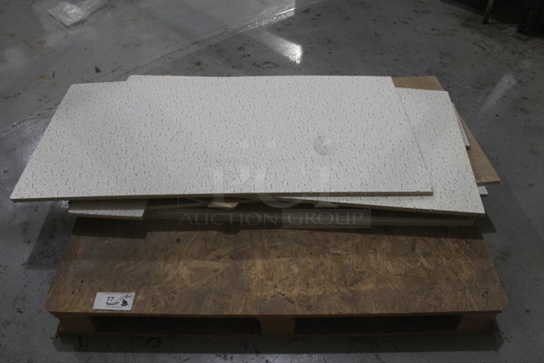 ALL ONE MONEY! PALLET LOT OF Drop Ceiling Tiles. BUYER MUST REMOVE. - Image 1 of 3
