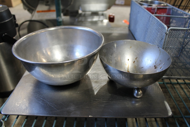 ALL ONE MONEY! Lot of Various Metal Including Chafing Dish Frame and Bowl - Image 3 of 7