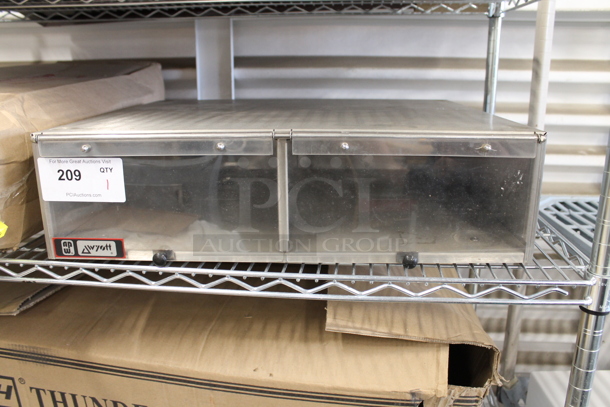 APW Wyott BC-30 Stainless Steel Commercial Cabinet w/ 2 Poly Door Flaps. - Image 1 of 7