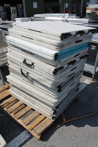 13 Lifetime Poly Folding Tables. 13 Times Your Bid!