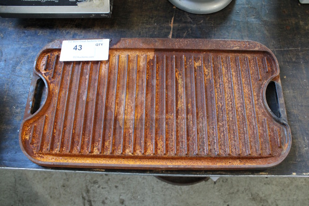 Cast Iron Grill Board. 20x10.5x1