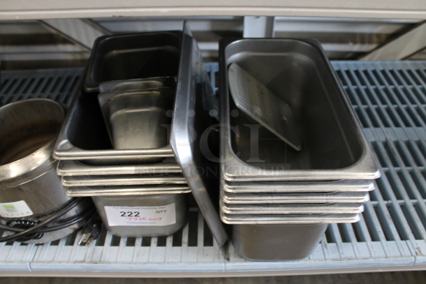 ALL ONE MONEY! Lot of Metal Including Bowls, Drop In Bins and Server FS-2 Topping Warmer. - Image 5 of 7