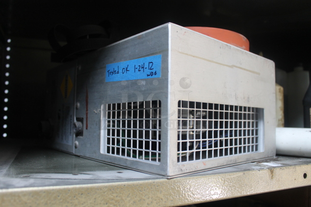 Tan Metal 6 Tier Shelving Unit w/ Contents Including Cleaner. BUYER MUST REMOVE. - Image 5 of 12