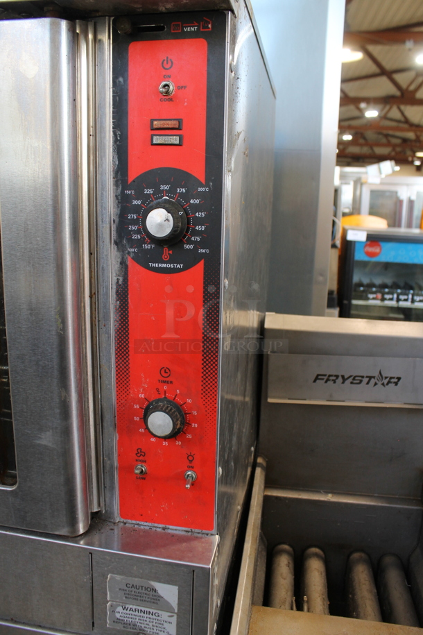 2 Vulcan VC4ED Stainless Steel Commercial Electric Powered Full Size Convection Ovens w/ View Through Doors, Metal Oven Racks and Thermostatic Controls. 208 Volts. 2 Times Your Bid! - Image 2 of 6