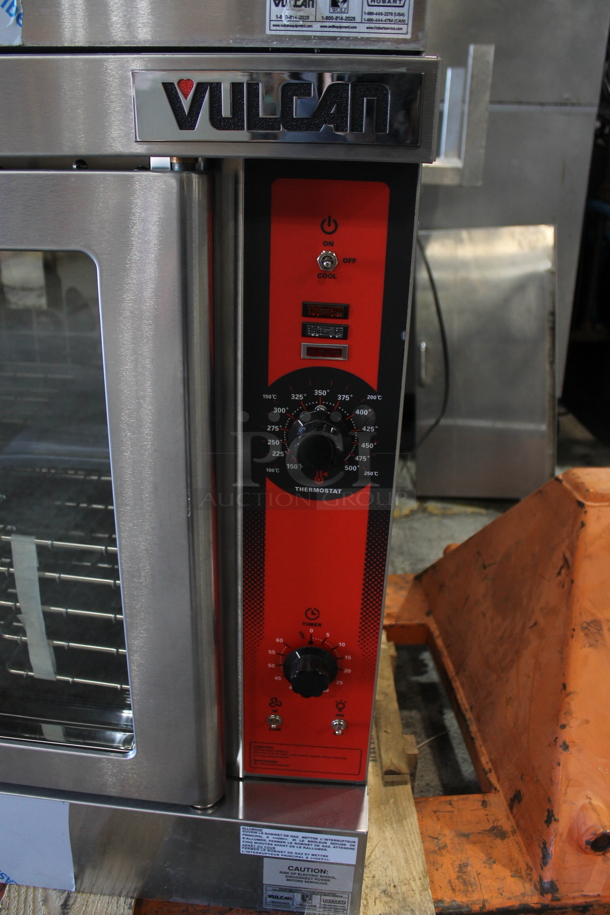 2 BRAND NEW SCRATCH AND DENT! Vulcan VC4GD-11D150K ENERGY STAR Stainless Steel Commercial Propane Gas Powered Full Size Convection Oven w/ View Through Doors, Metal Oven Racks and Thermostatic Controls. Does Not Have Legs. 2 Times Your Bid! - Image 7 of 11