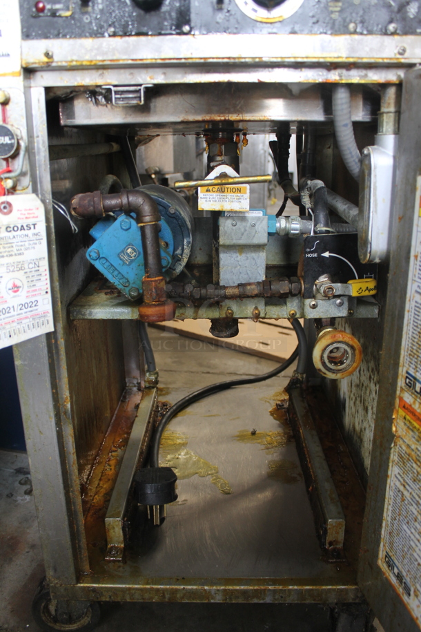 Giles WOG-20MP-VH TB Stainless Steel Commercial Ventless Hood and Giles Stainless Steel Electric Powered Deep Fat Fryer on Commercial Casters. Hood: 208 Volts, 1 Phase.  - Image 8 of 12