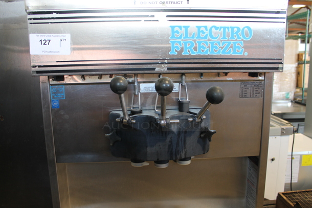 Electro Freeze 30TN-CAB-118 Stainless Steel Commercial Floor Style 2 Flavor w/ Twist Soft Serve Ice Cream Machine on Commercial Casters. 230 Volts, 3 Phase. - Image 2 of 8