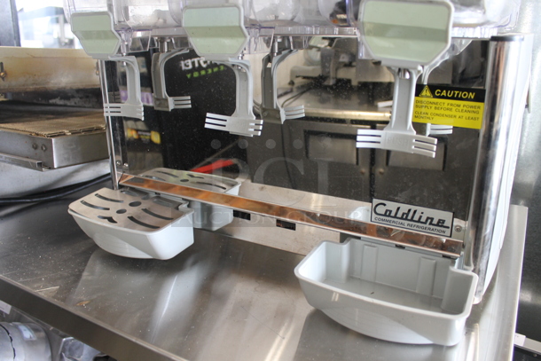 Coldline Royal-3P Stainless Steel Commercial Countertop 3 Hopper Refrigerated Beverage Machine. 120 Volts, 1 Phase. Tested and Working! - Image 5 of 8