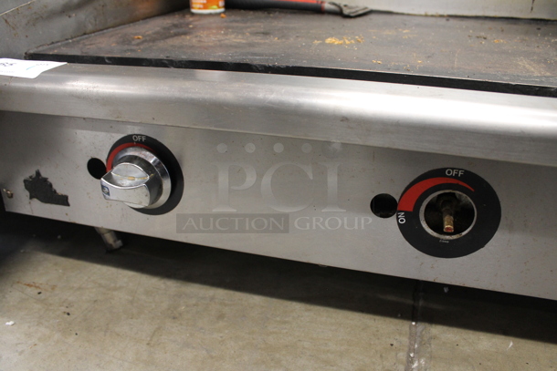 Star Stainless Steel Commercial Countertop Natural Gas Powered Flat Top Griddle. - Image 3 of 5