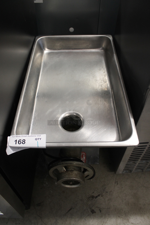 Attias Metal Commercial Countertop Meat Grinder w/ Tray. Tested and Working! - Image 1 of 6