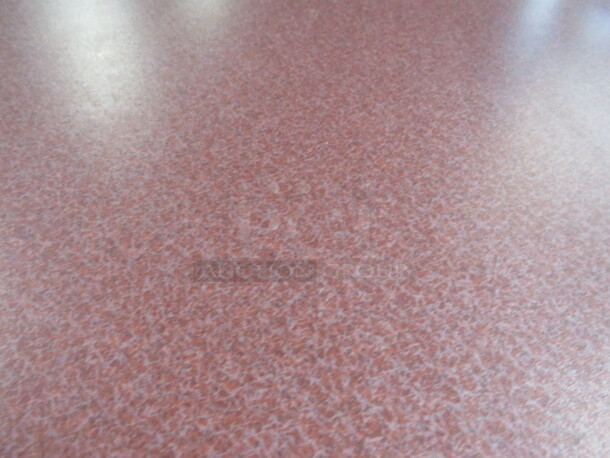 One Laminate Table Top On A Bar Height Pedestal Base. 42X24X42 - Image 2 of 2