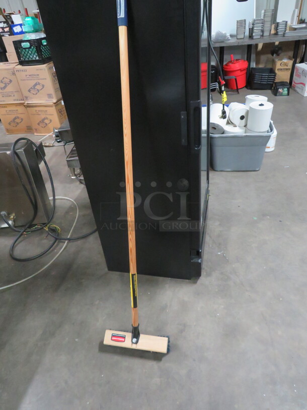 One 12 Inch Deck Broom. - Image 1 of 1