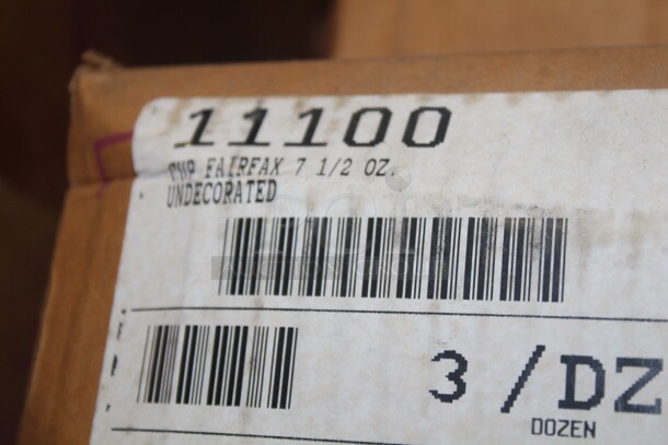 NEW IN BOX! 2 Boxes (36 Count Each) Homer Laughlin Fairfax 7.5oz Cups. 72X Your Bid!  - Image 2 of 2