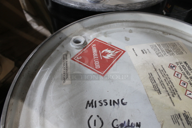 ALL ONE MONEY! PALLET LOT of 3 Metal Barrels. BUYER MUST REMOVE. - Image 5 of 6