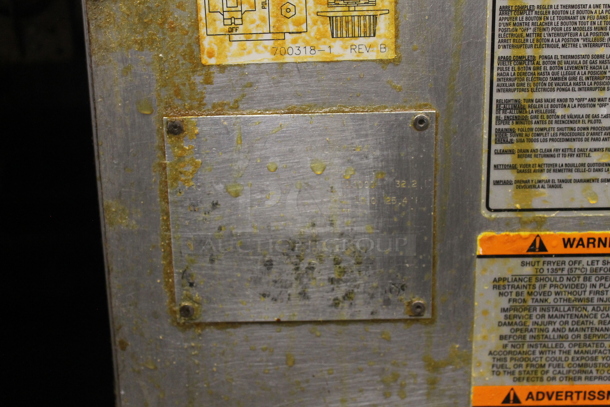 Pitco Frialator Stainless Steel Commercial Floor Style Propane Gas Powered Deep Fat Fryer. 110,000 BTU.  - Image 5 of 5