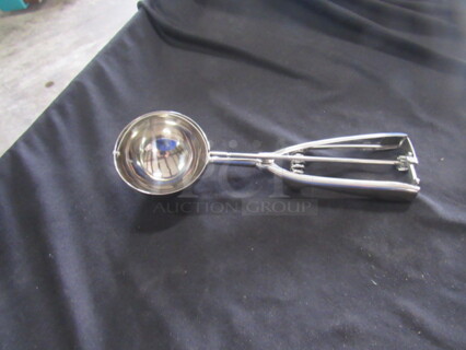 One Stainless Steel Disher.