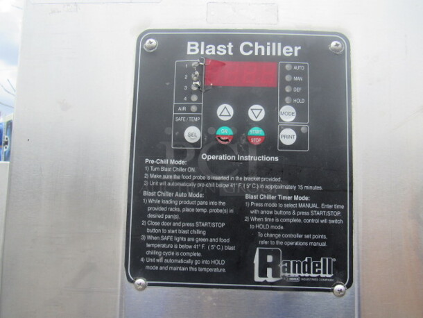 One Randell Blast Chiller. Model# BC-18. 115-120 Volt. 38.5X35X66 - Image 3 of 3