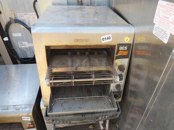 One Star Holman Conveyor Toaster Oven. Model# QCS-2-800. 208 Volt 1 Phase.  - Image 1 of 1